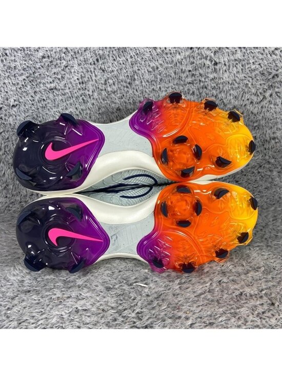 Nike Alpha Huarache NXT MCS NRG Baseball Size 10 Men Grey Orange HF1132-001 main image 4